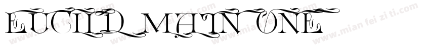 Euclid matn one字体转换